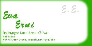 eva erni business card